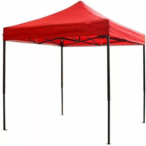 Toldo Plegable 2x2 MTS Lona Oxford 600 D Engomada Roja Impermeable-2