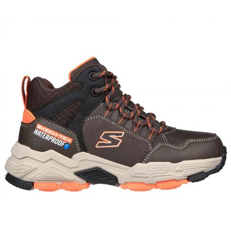 Botín Niño Drollix Brindor Café Skechers-0