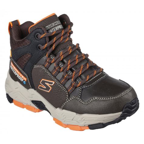 Botín Niño Drollix Brindor Café Skechers-4
