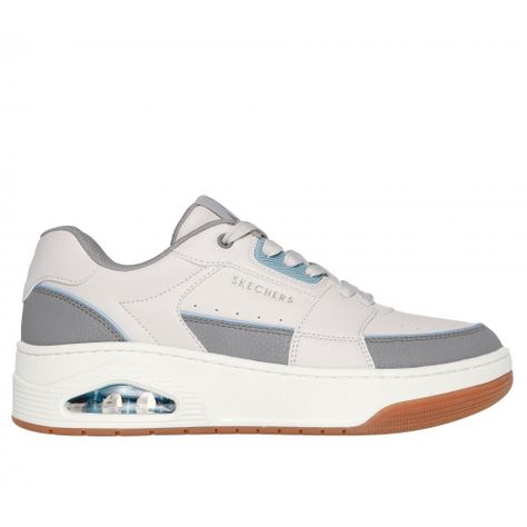 Zapatilla Hombre Uno Court LowPost Beige Skechers-0