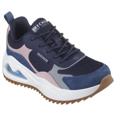 Zapatilla Mujer Uno Peaks Hollywood Hikes Azul Skechers-4