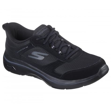 Zapatilla Hombre Go Walk Arch Fit 2.0 Seared Negro Skechers-4