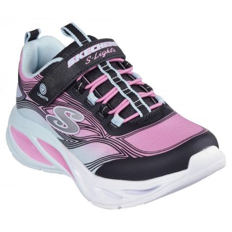 Zapatilla Niña Cosmic Glow Negro Skechers-4