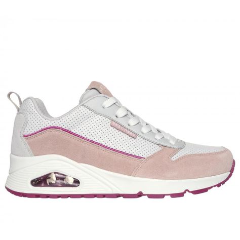 Zapatilla Mujer Uno Two Much Fun Rosado Skechers-0