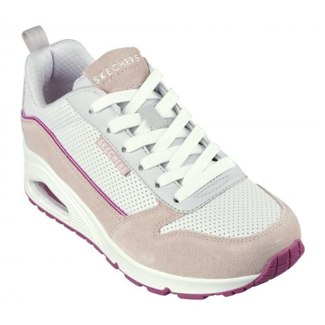 Zapatilla Mujer Uno Two Much Fun Rosado Skechers-4