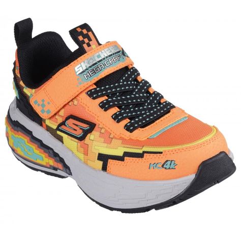 Zapatilla Niño MegaCraft 4K Naranja Skechers-4