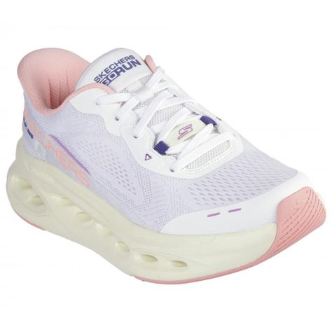 Zapatilla Mujer Max Cushioning GlideStep Blanco Skechers-4