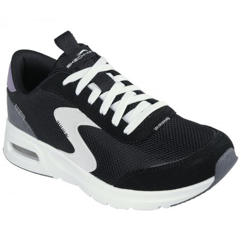 Zapatilla Mujer Skech-Air Court Air Wave Negro Skechers-4