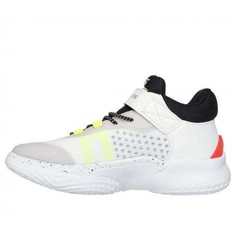 Zapatilla Niño Skx Court Hype HooperHero Blanco Skechers-3