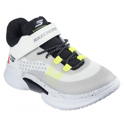 Zapatilla Niño Skx Court Hype HooperHero Blanco Skechers-4