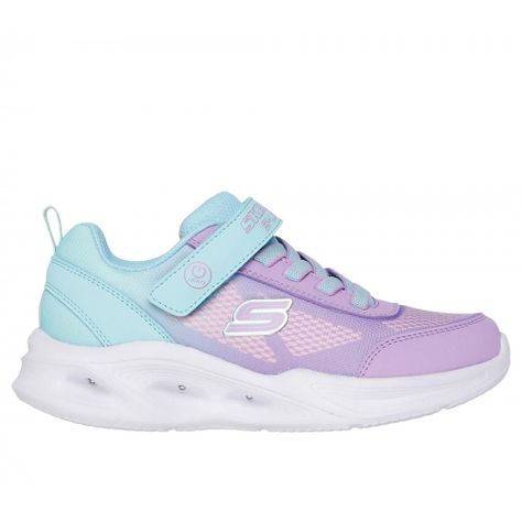 Zapatilla Niña Sola Glow Ombre Delux Azul Skechers-0