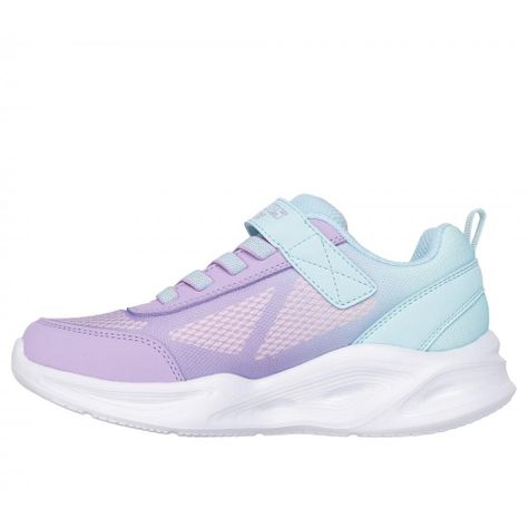 Zapatilla Niña Sola Glow Ombre Delux Azul Skechers-3