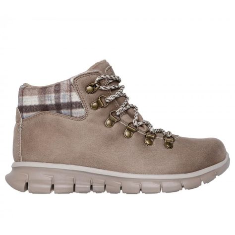 Bototos Mujer Synergy Plaid Mood Beige Skechers-0