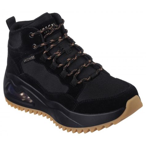 Botín Mujer Uno Peaks Street Hikes Negro Skechers-5