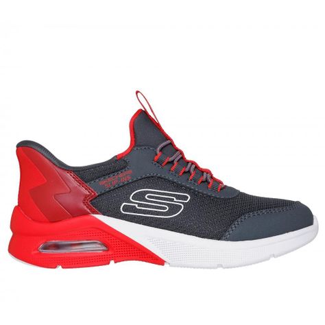 Zapatilla Niño Microspec Max BriskStripe Gris Skechers-0