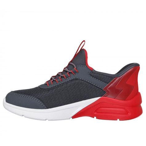 Zapatilla Niño Microspec Max BriskStripe Gris Skechers-3
