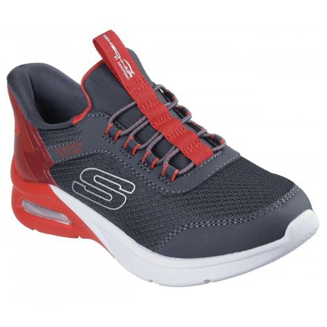 Zapatilla Niño Microspec Max BriskStripe Gris Skechers-4