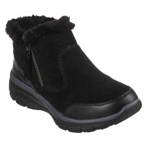 Botín Mujer Easy Going Perfect Snuggle Negro Skechers-4