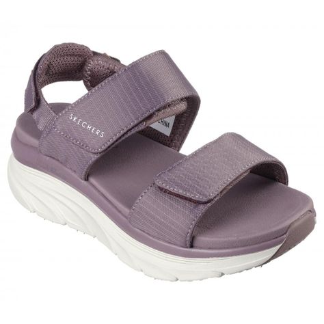 Sandalia Mujer D'Lux Walker Fresh Outlook Morado Skechers-0