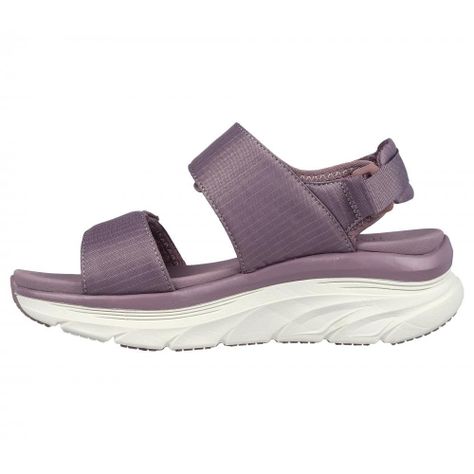 Sandalia Mujer D'Lux Walker Fresh Outlook Morado Skechers-3