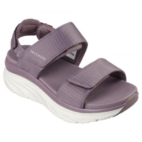 Sandalia Mujer D'Lux Walker Fresh Outlook Morado Skechers-5