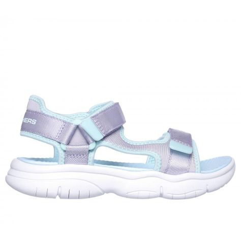 Sandalia Niña Flex Splash Morado Skechers-0