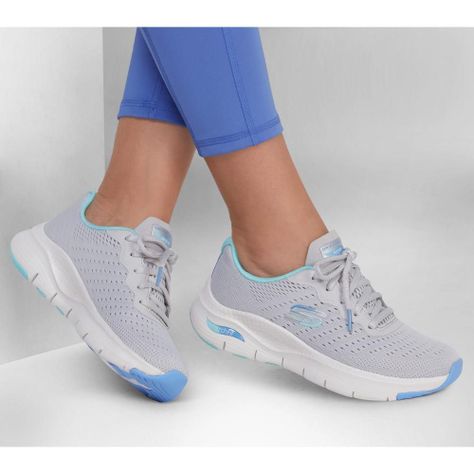 Zapatilla Mujer Arch Fit Infinity Cool Gris Skechers-1