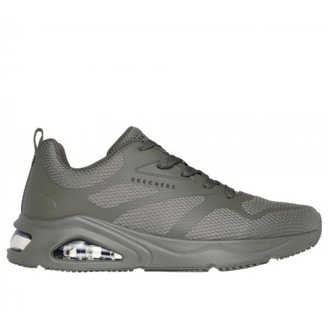 Zapatilla Hombre Tres-Air Uno Hotmelt Runner Verde Skechers-0
