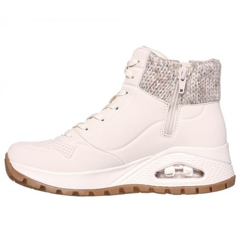 Botín Mujer Uno Rugged Darling Daze Beige Skechers-3