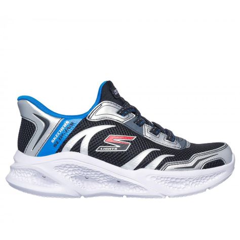 Zapatilla Niño Skechers Slip-ins: Skechers Meteor-Lights Gris-0