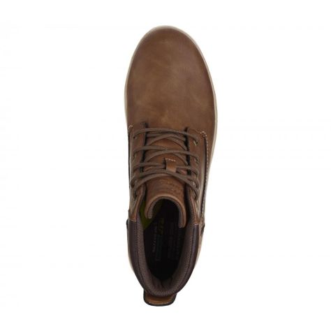 Zapato Hombre Garlan Deno Café Skechers-1