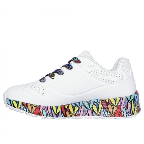 Zapatilla Niña Uno LiteSubtle Love Blanco Skechers-3