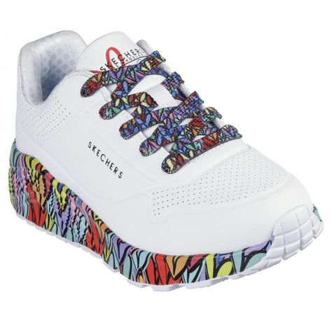 Zapatilla Niña Uno LiteSubtle Love Blanco Skechers-4