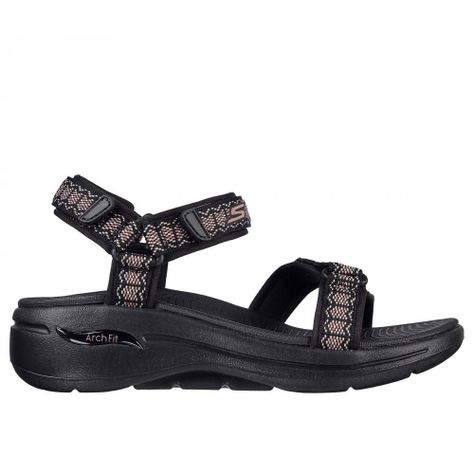 Sandalia Mujer Go Walk Arch Fit AffinityNegro Skechers-0