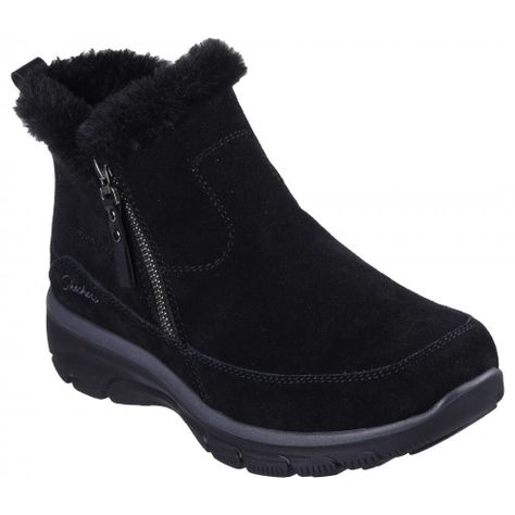 Botines Mujer Easy Going Cool Zip Negro Skechers-5