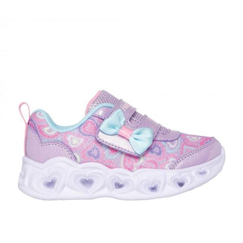 Zapatilla Niña Heart Lights Boogie Land Morado Skechers-0
