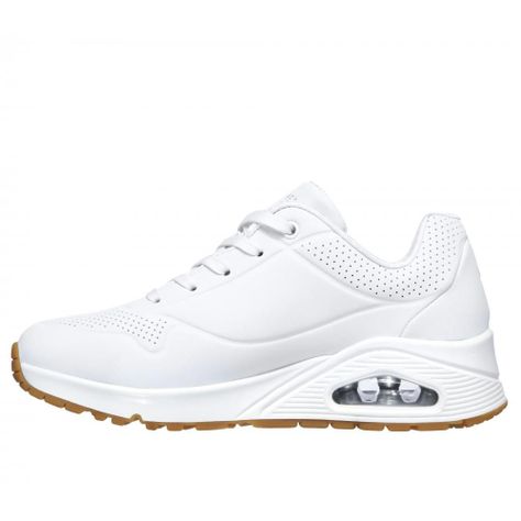 Zapatilla Mujer Uno Stand On Air Blanca Skechers-4