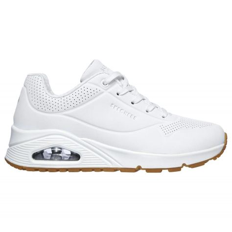 Zapatilla Mujer Uno Stand On Air Blanca Skechers-5