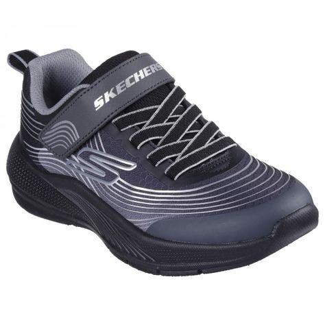 Zapatilla Niño Microspec Advance Negra Skechers-4