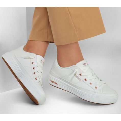Zapatilla Mujer Arch Fit Arcade On My Way Blanco Skechers-1