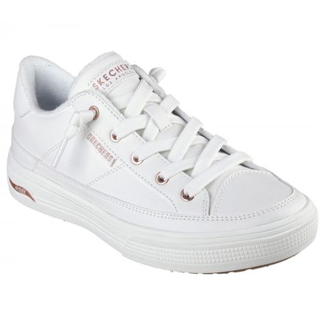 Zapatilla Mujer Arch Fit Arcade On My Way Blanco Skechers-5