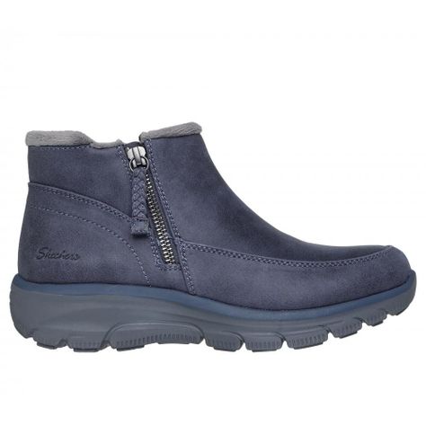 Botines Mujer Easy Going Into Fall Azul Skechers-0