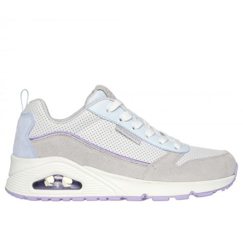 Zapatilla Mujer Uno Two Much Fun Gris Skechers-0
