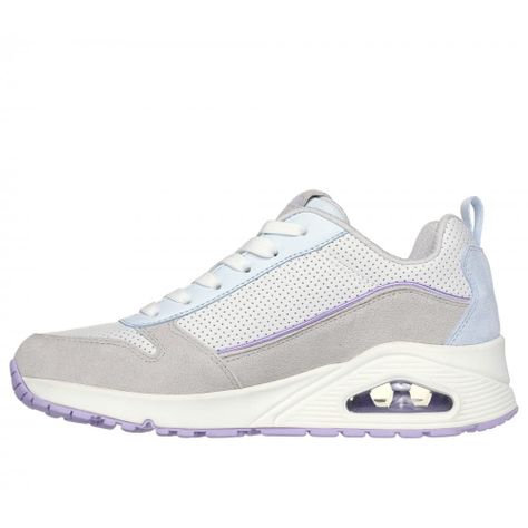 Zapatilla Mujer Uno Two Much Fun Gris Skechers-3