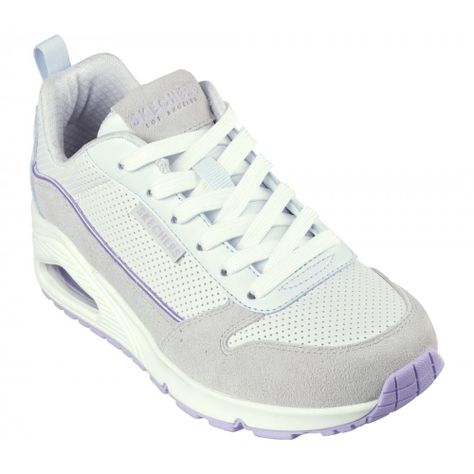 Zapatilla Mujer Uno Two Much Fun Gris Skechers-4