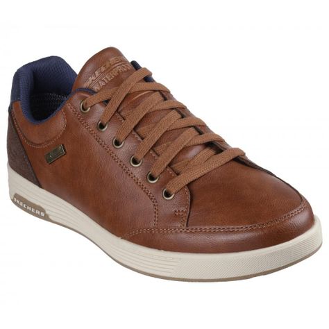 Zapato Hombre Cavell Sparkman Café Skechers-4