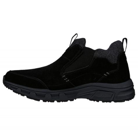 Botín Hombre Oak Canyon Bombarder Negro Skechers-3