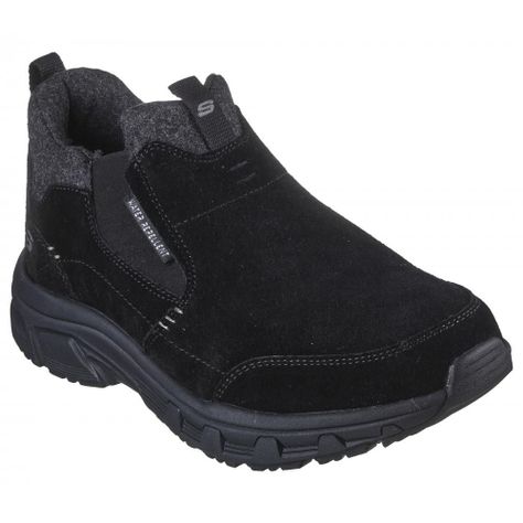 Botín Hombre Oak Canyon Bombarder Negro Skechers-4