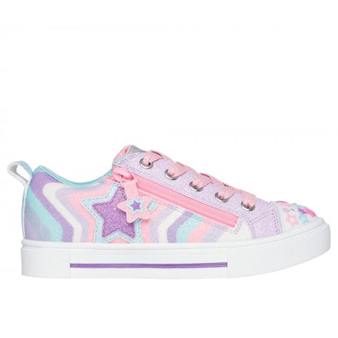 Zapatilla Niña Twinkle Sparks Cosmic Burst Morado Skechers-0