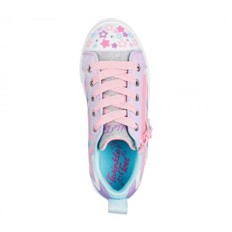 Zapatilla Niña Twinkle Sparks Cosmic Burst Morado Skechers-1